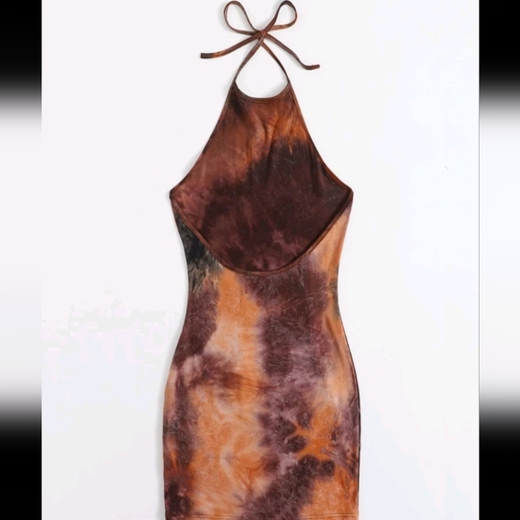 Tie Dye Halter Top Dress - Picture 2 of 3